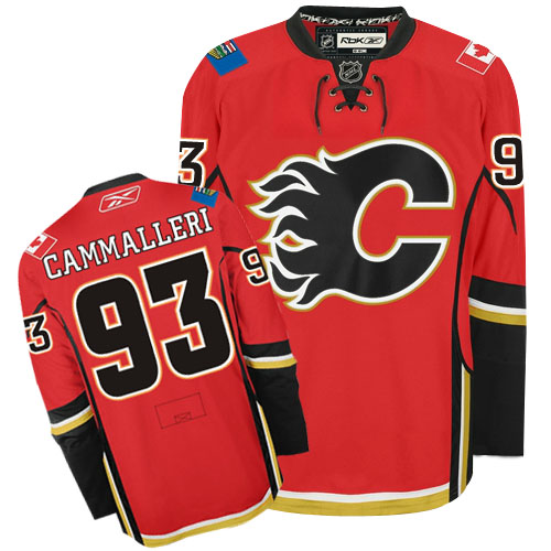 Calgary Flames 93 Mike Cammalleri Red Newly Designed Reebok NHL Hockey Jersey On Sale